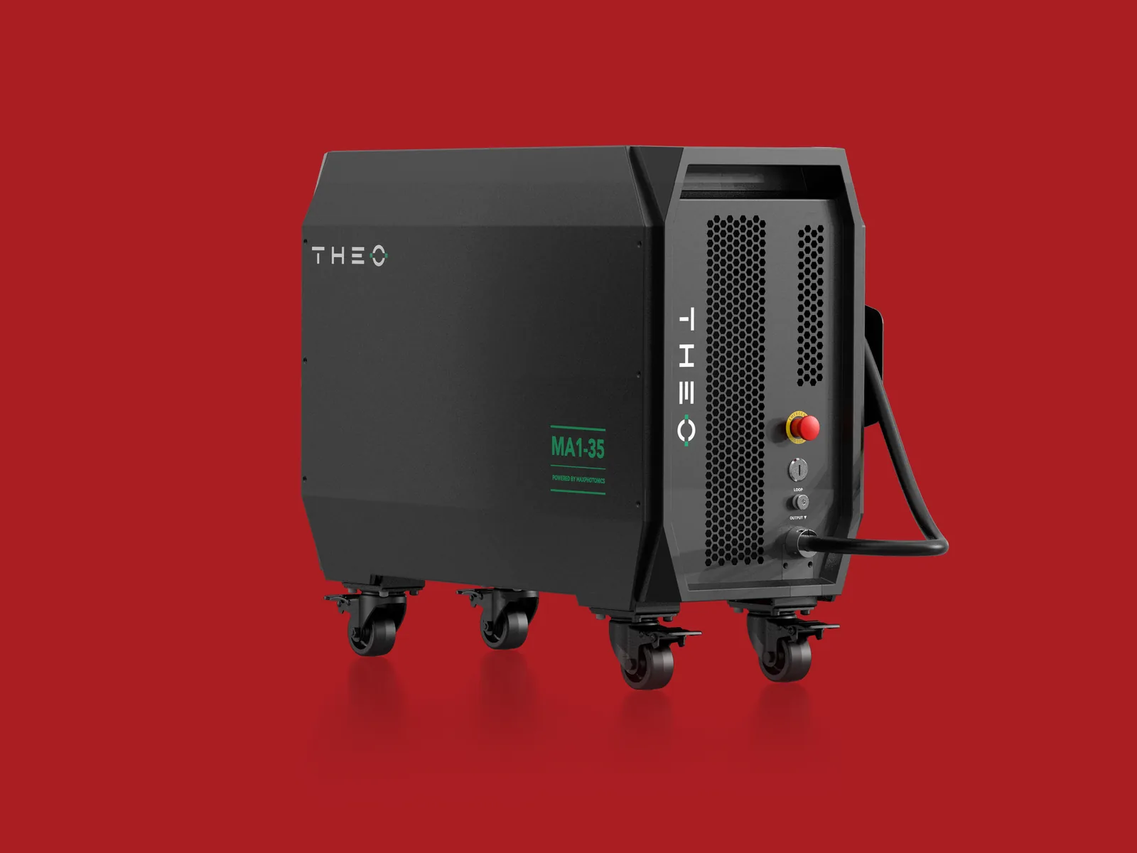 THEO MA1-35 handlaser, driekwartaanzicht