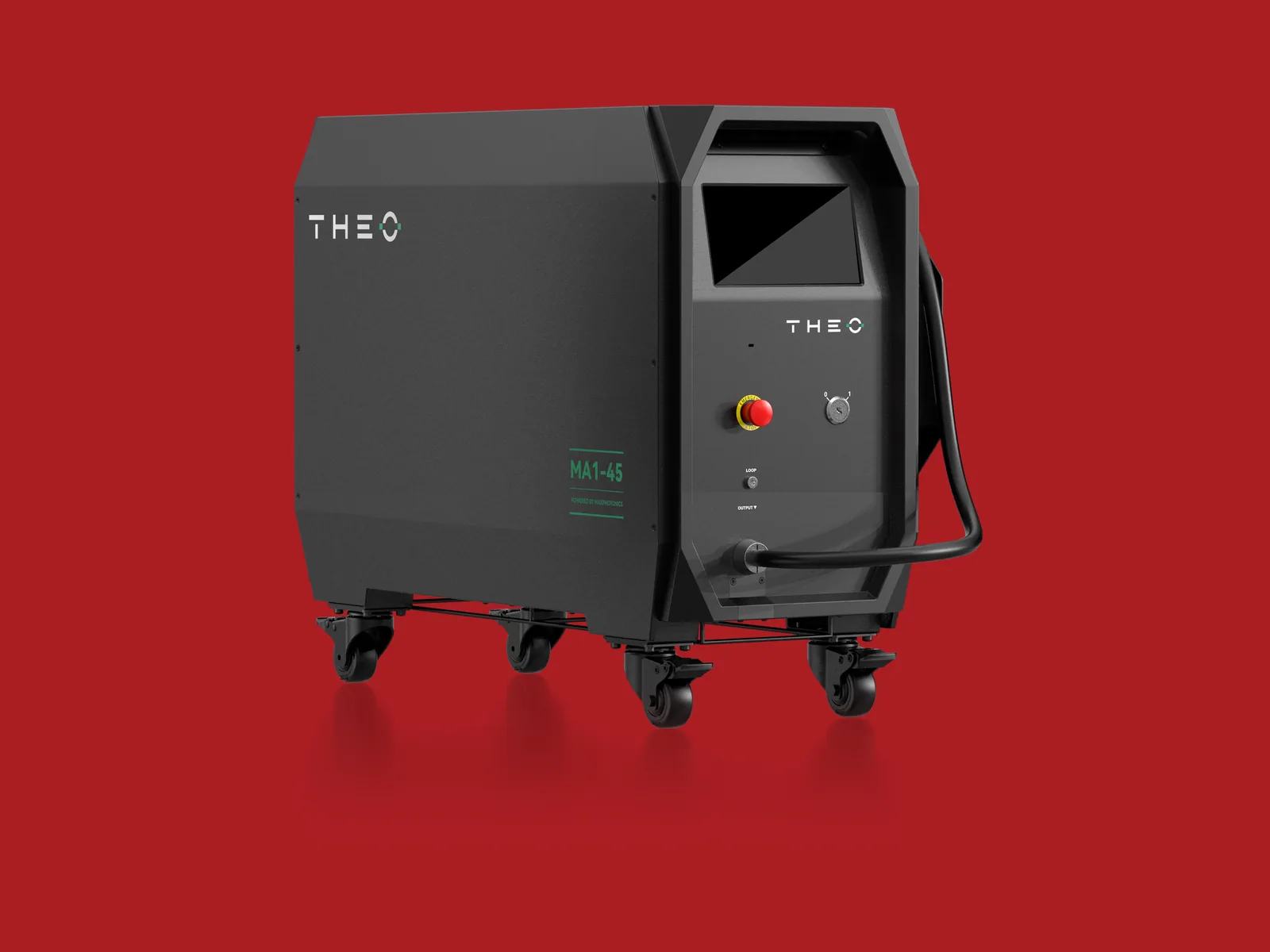 THEO MA1-45 handlaser, driekwartaanzicht